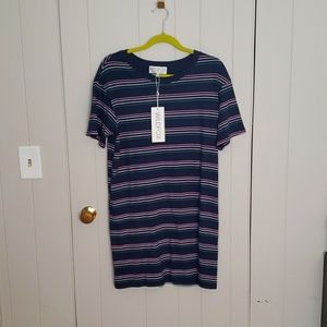 Wildfox Navy Striped Mini Dress